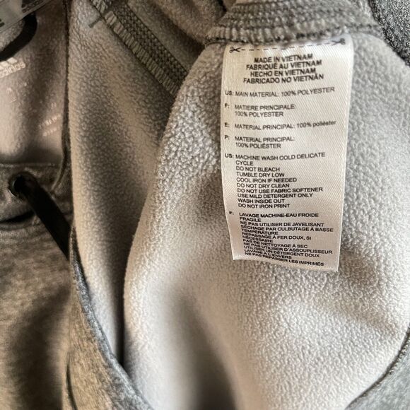 Adidas Essentials Sweater Mens Large Gray Charcoal Hoodie Sportswear Climawarm - Picture 13 of 13